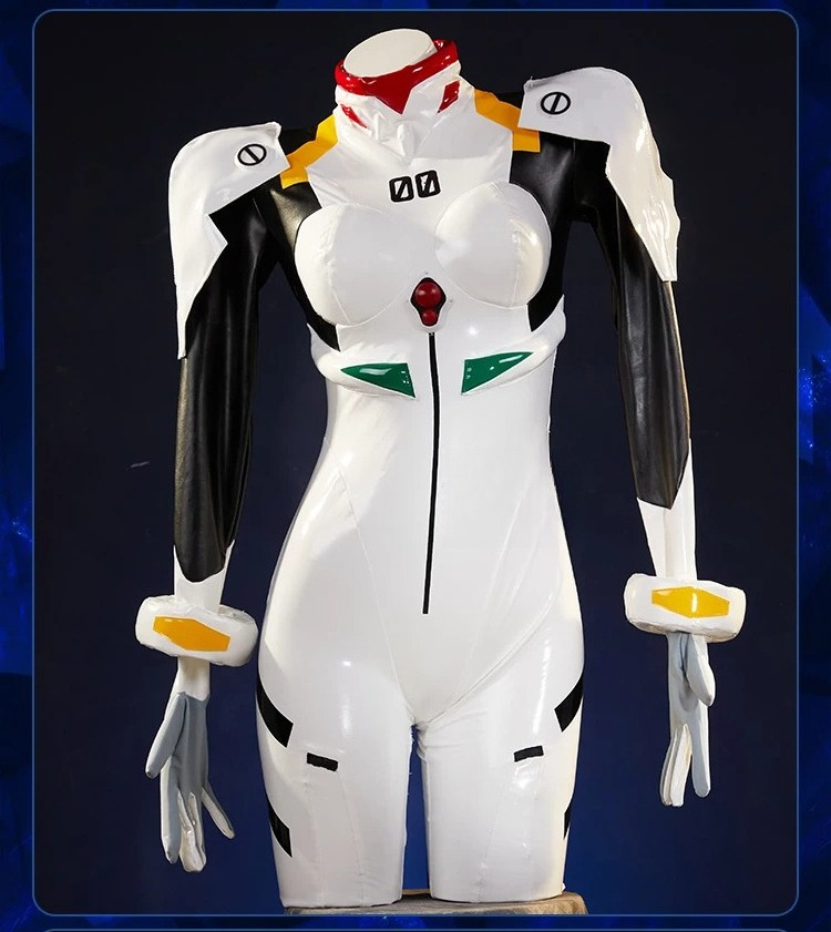 Anime Cosplay Bodysuit - 레이 아야나미 플러그슈트 코스프레 의상 화이트