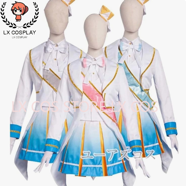 Anime Cosplay Live - 러브라이브! 니지가사키 우에하라 아유무 코스프레 의상