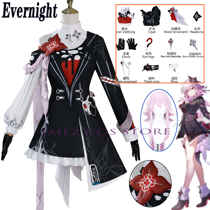 Anime Cosplay Outfits For Women - Newly Evernight Cosplay Honkai: 스타 레일