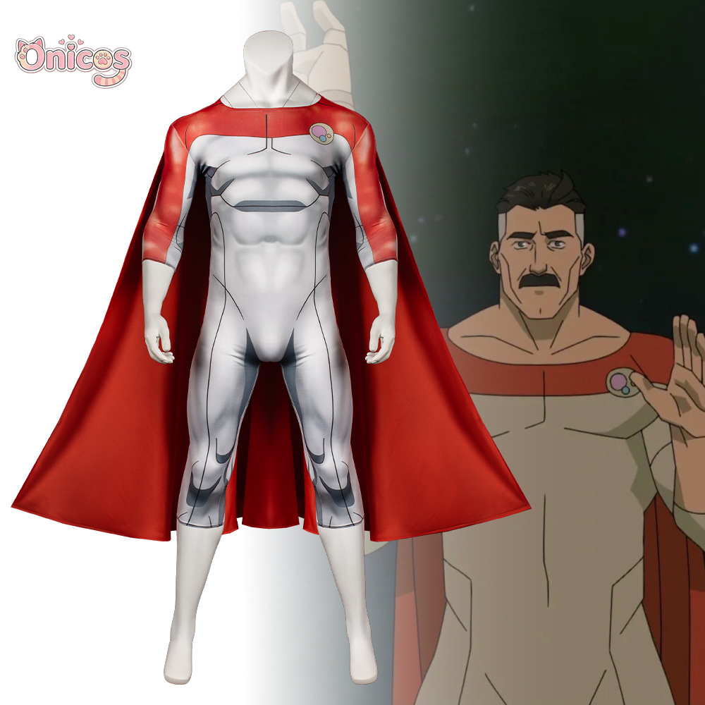 Anime Cosplay Bodysuit - 무적의 노란 그레이슨 옴니맨 코스프레 의상
