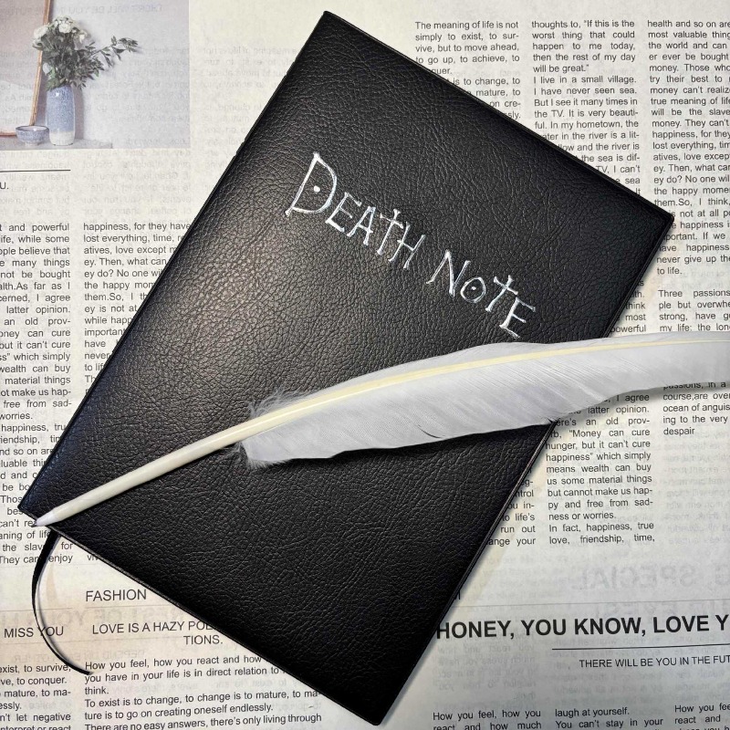 새로운 수집용 데스노트 노트북 스쿨 대형 애니메이션 테 - Death Note Replica 리뷰 및 가격