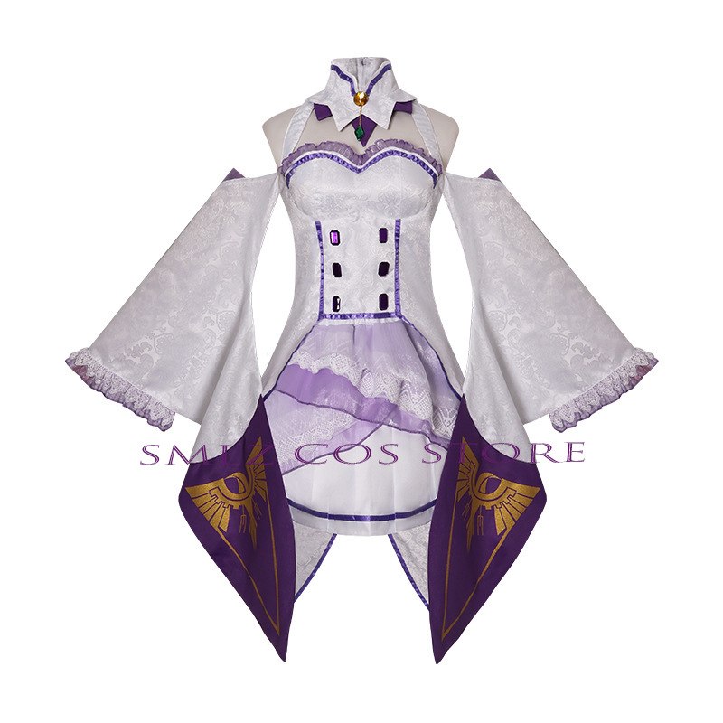 에밀리아 코스프레 애니메이션 Re Zero Kara H - Anime Cosplay Outfits For Women 리뷰 및 가격