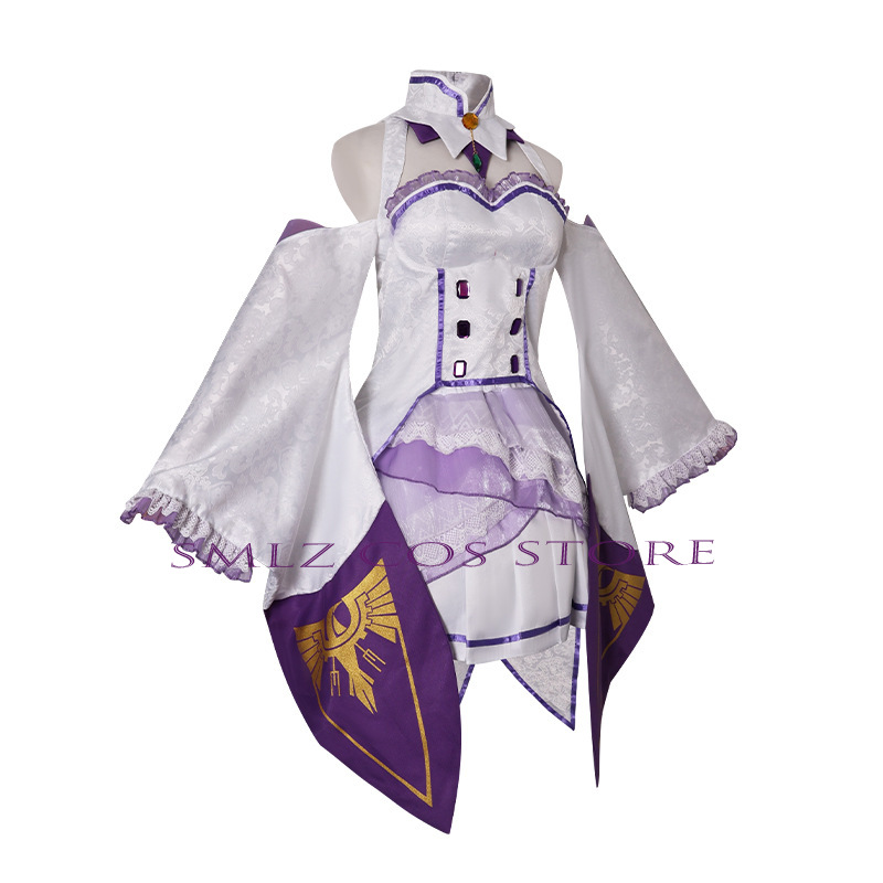에밀리아 코스프레 애니메이션 Re Zero Kara H - Anime Cosplay Outfits For Women 리뷰 및 가격