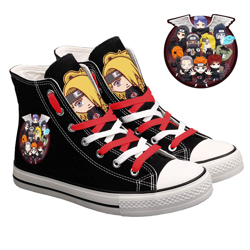 나루토 우즈마키 하이탑 캔버스 신발 남성과 여성 캐주얼 - Anime Cosplay Idea 리뷰 및 가격