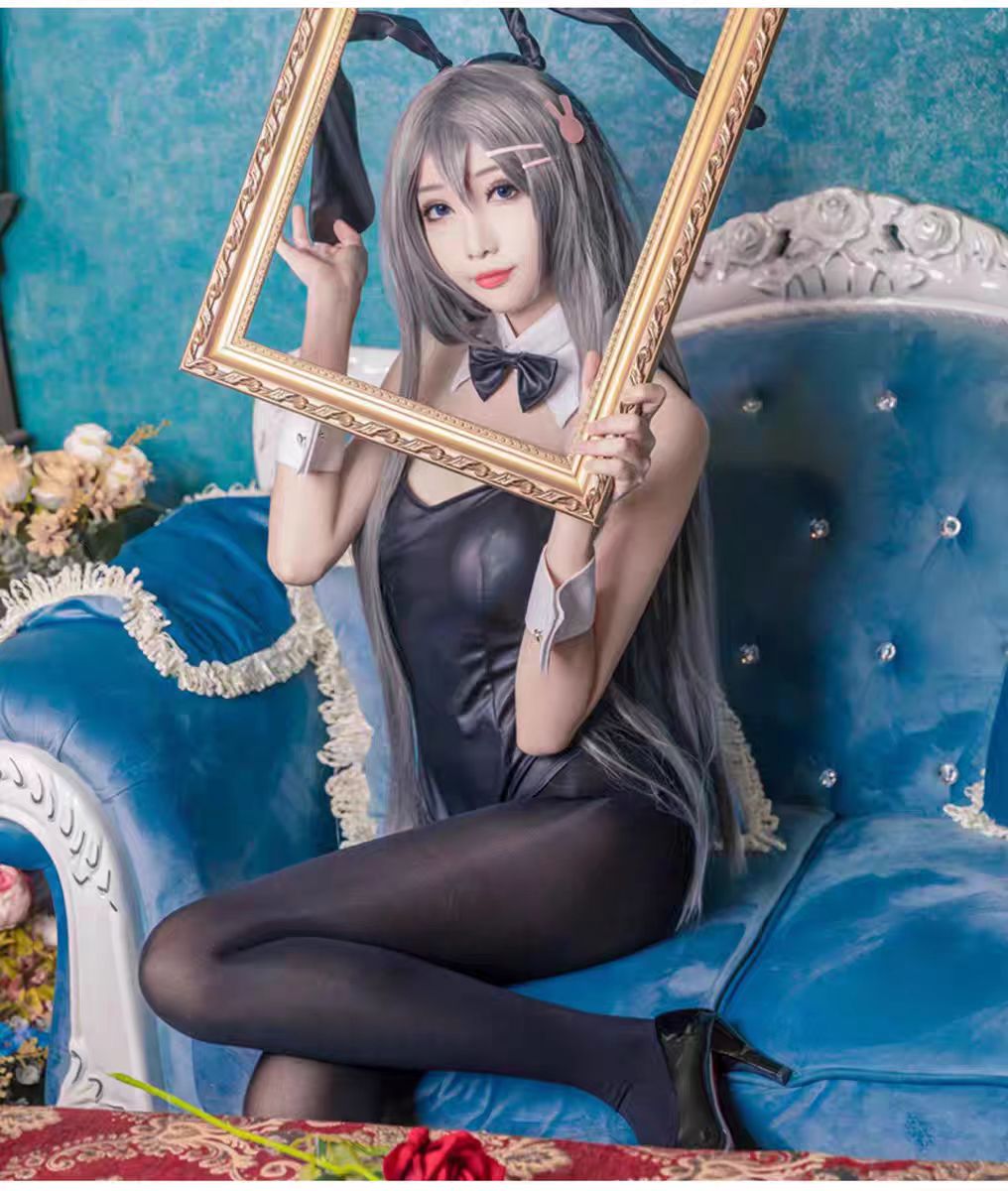 섹시한 버니걸 사쿠라지마 마이 코스프레 의상 점프수트  - Anime Cosplay Bodysuit 리뷰 및 가격
