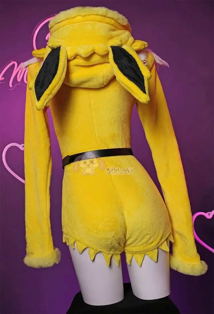 섹시한 딥 V 후드 바디수트 양말 세트 버니 걸 로리타 - Anime Cosplay Bodysuit 리뷰 및 가격