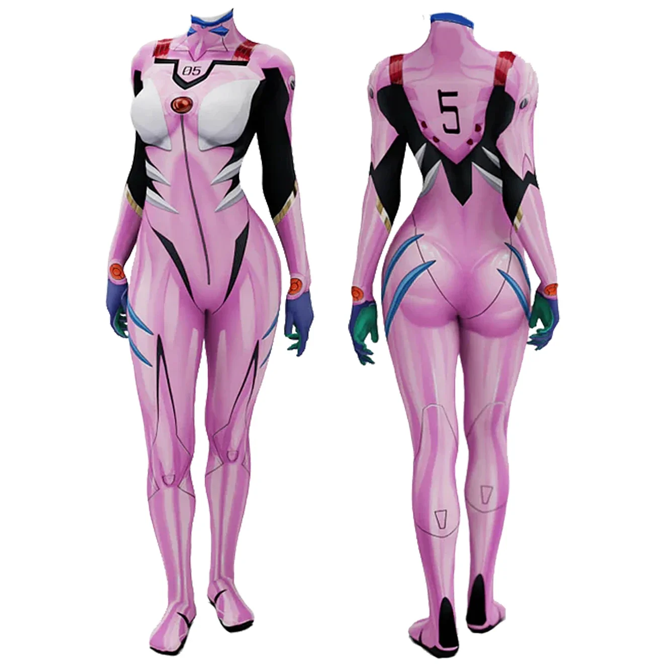 애니메이션 EVA 05 마키나미 코스프레 의상 슈퍼히어 - Anime Cosplay Bodysuit 리뷰 및 가격