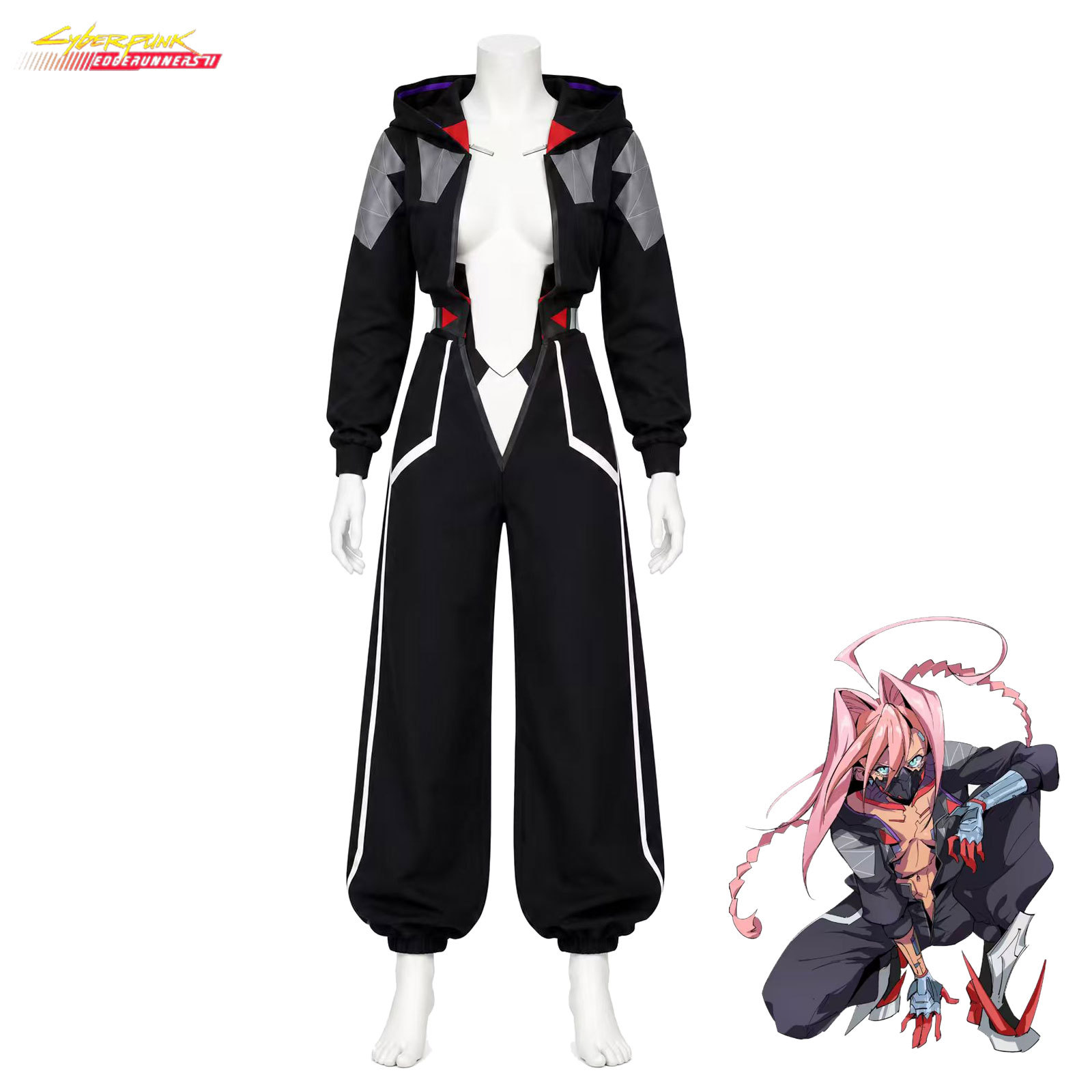 사이버펑크 엣지러너 시즌2 탈리아 양 넷러너 코스 점프 - Anime Yang Cosplay 리뷰 및 가격