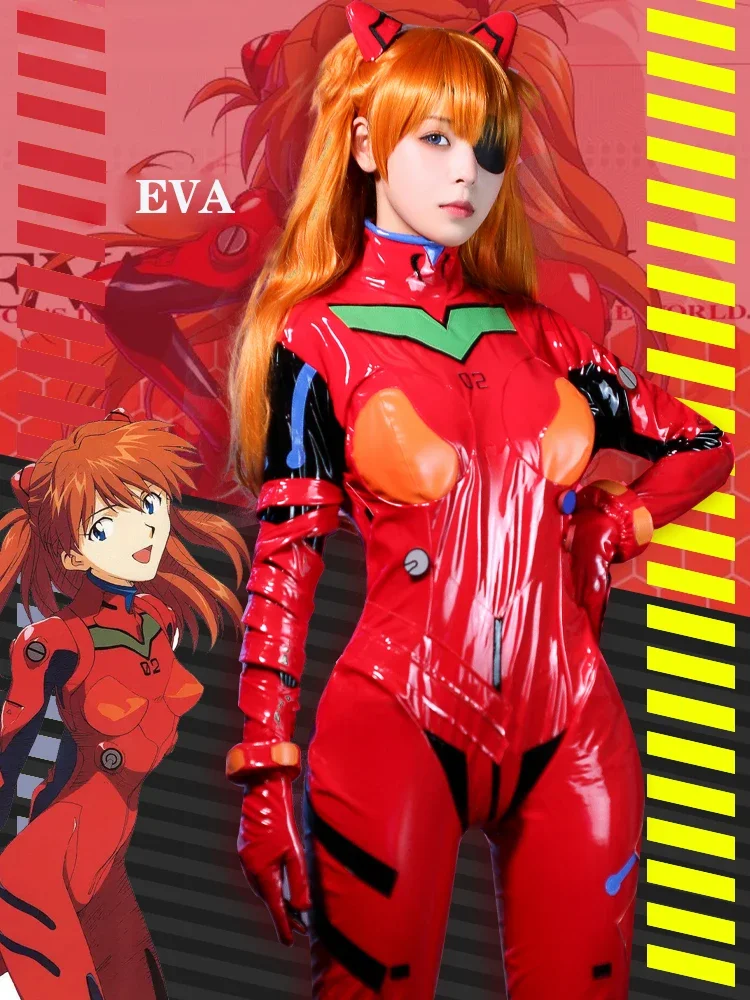 새로운 에바 시키나미 아스카 랭글리 소류 점프슈트 여성 - Anime Cosplay Bodysuit 리뷰 및 가격