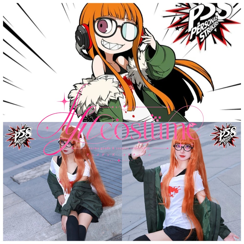 후타바 사쿠라 코스프레 의상 데일리 스타일 의상 가발  - Anime Cosplay Glasses 리뷰 및 가격