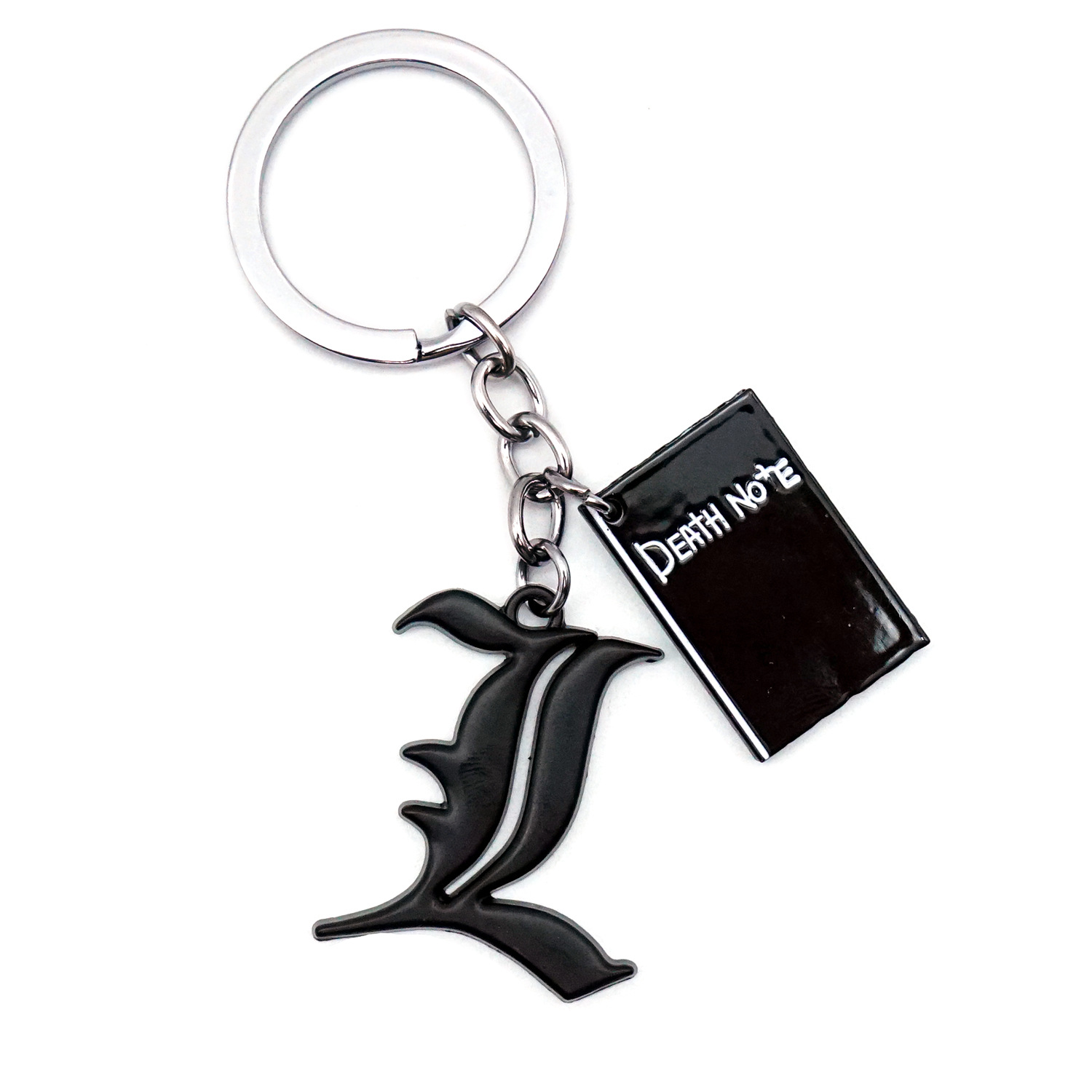 일본 애니메이션 데스 노트 북 키 체인 더블 L 블랙  - Death Note Replica 리뷰 및 가격