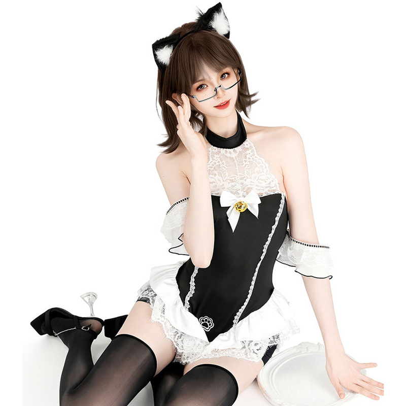 AniLV 검은 고양이 발바닥 바디 슈트 메이드 유니폼 - Anime Cosplay Bodysuit 리뷰 및 가격