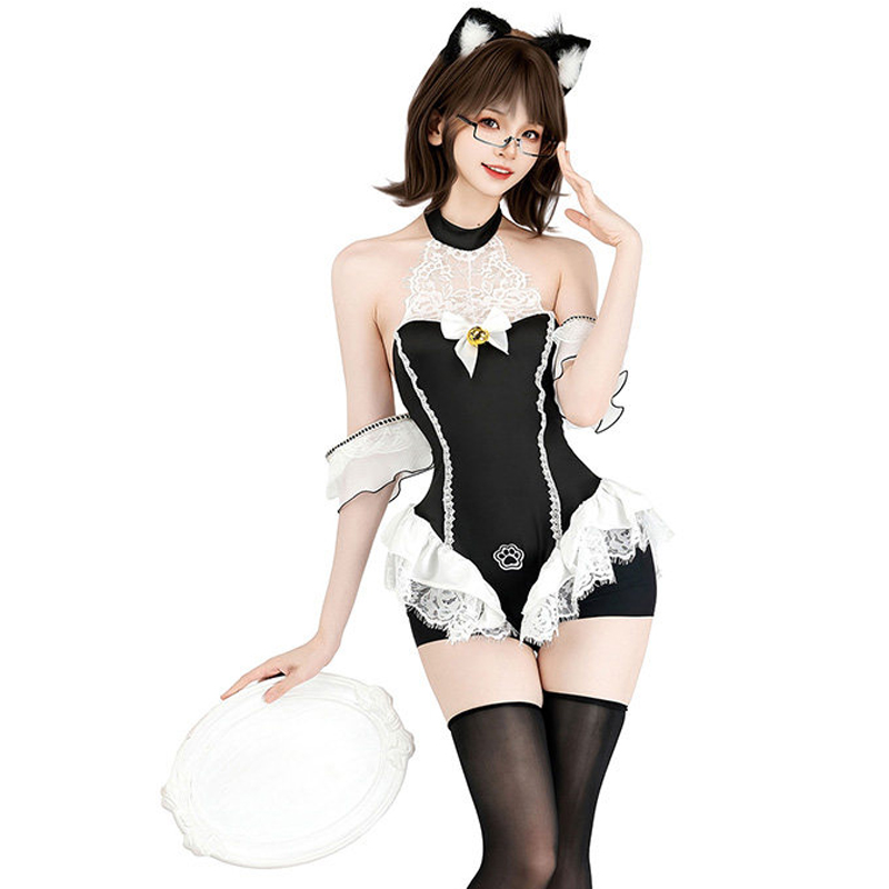 AniLV 검은 고양이 발바닥 바디 슈트 메이드 유니폼 - Anime Cosplay Bodysuit 리뷰 및 가격