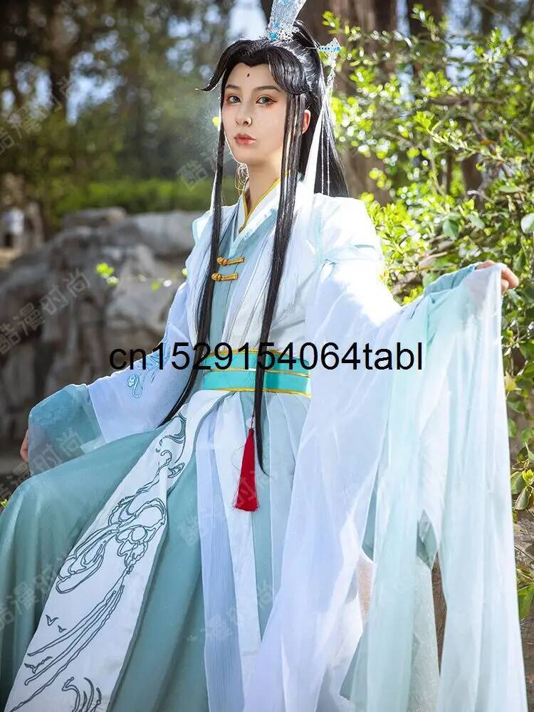 신상 텐관시푸 풍시 청선 코스프레 의상 한복 세트 천상 - Anime Cosplay Buy 리뷰 및 가격